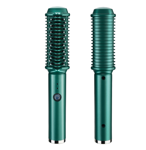 Dual-Purpose Electric Hair Comb for Curling & Straightening