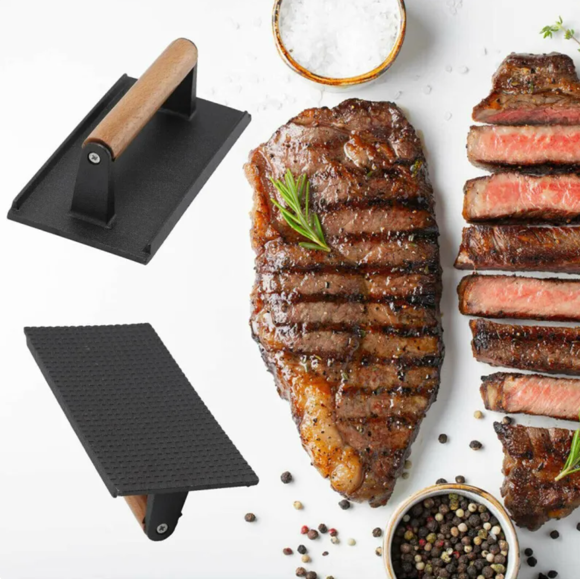 Cast Iron Steak Press